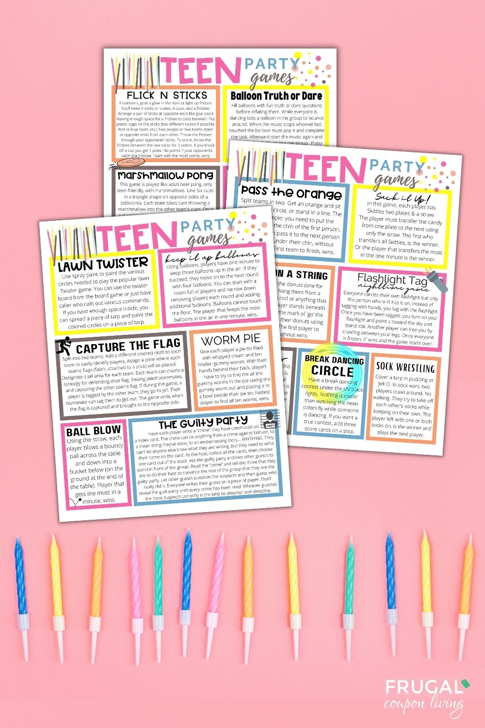 The Best Teen Birthday Party Ideas - Printable Games for Teenagers – Frugal Coupon Living